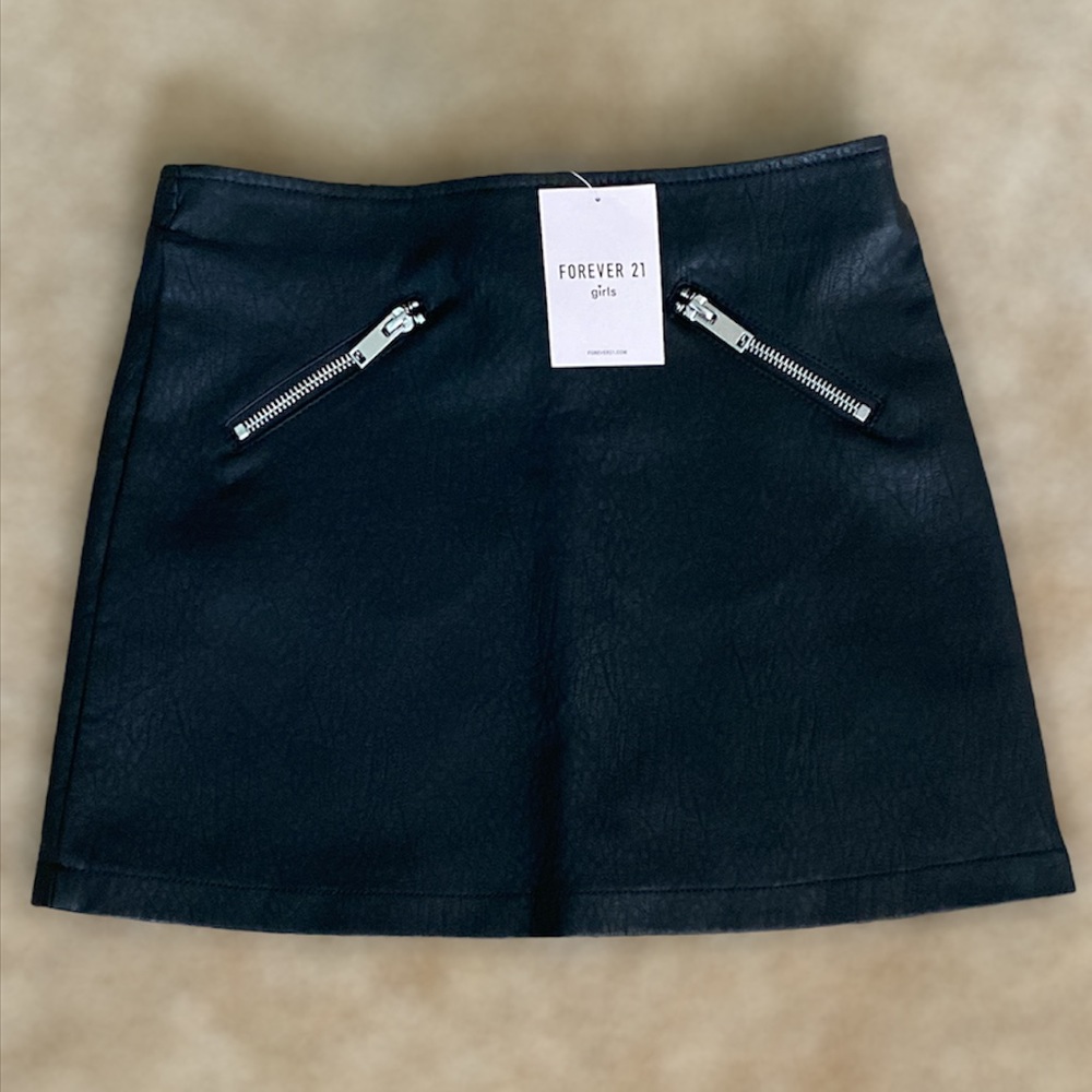 Faux leather skirt. New with tags